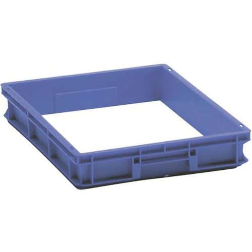 Opzetrand voor pallet LxBxH 600x400x78 - Blauw - Bito