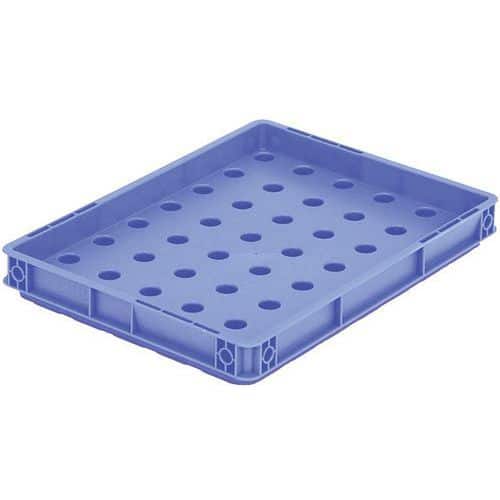 Tray in euro-afmeting T43W LxBxH 399x299x50 mm - blauw - Bito