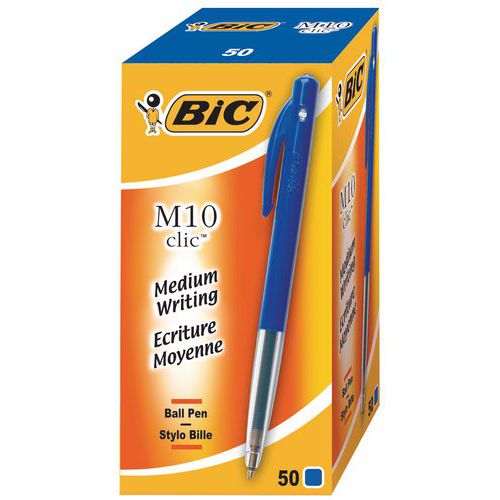 Intrekbare balpen BIC M10 - Doos