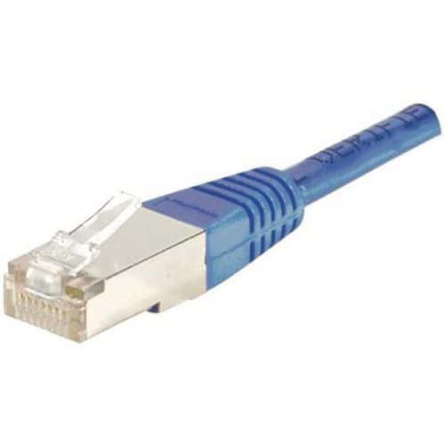 Patchkabel RJ45 - Rechte kabel cat. 6 - FTP-afscherming - CUC - Blauw