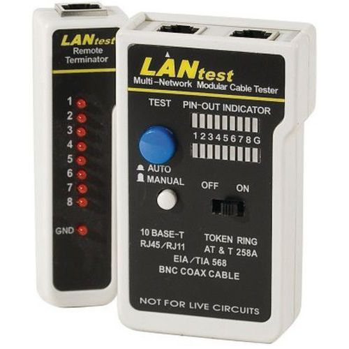 RJ45/RJ11 tester