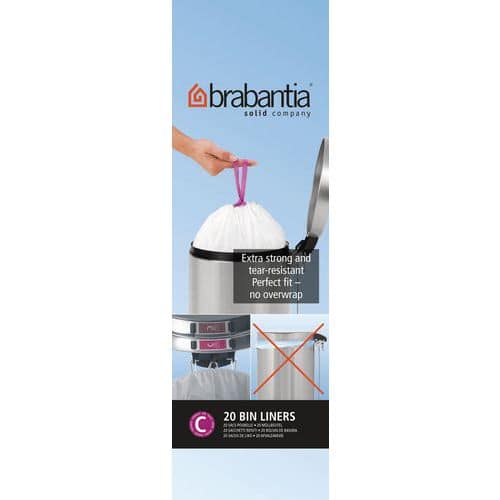 Afvalzak 10-12 liter met trekbandsluiting (C) - Brabantia