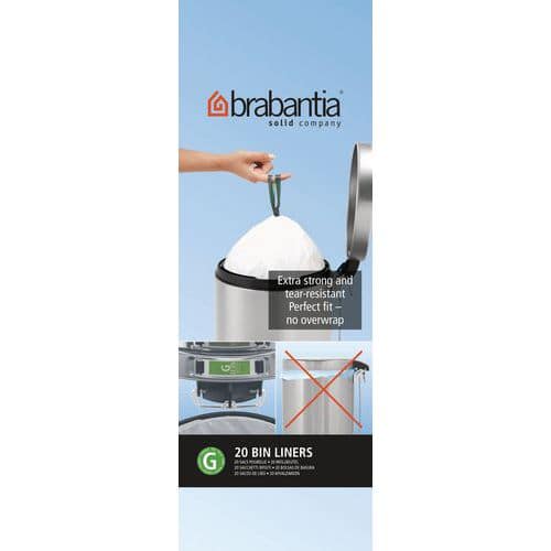 Afvalzak 23-30 liter met trekbandsluiting (G) - Brabantia