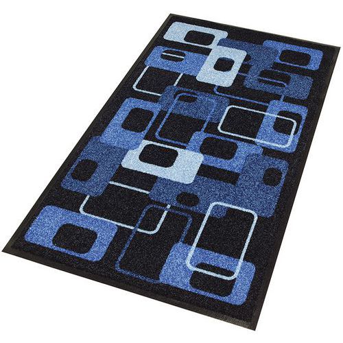 Decoratieve entreemat voor zones met weinig intensief gebruik Modern 70s blauw - Notrax