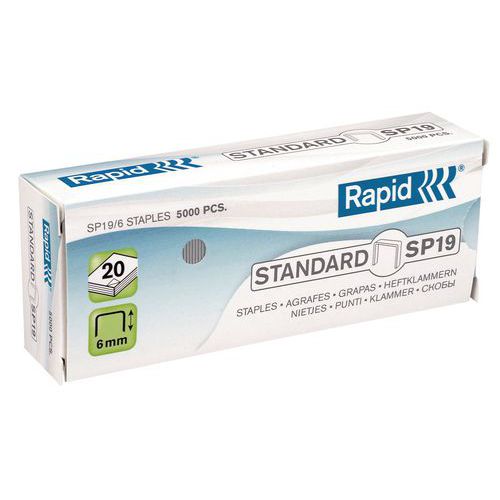 Nietjes standaard SP19 set van 5000 - Rapid