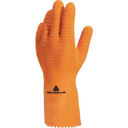 Handschoen latex Op Interlock katoen Drager 30 Cm VE990