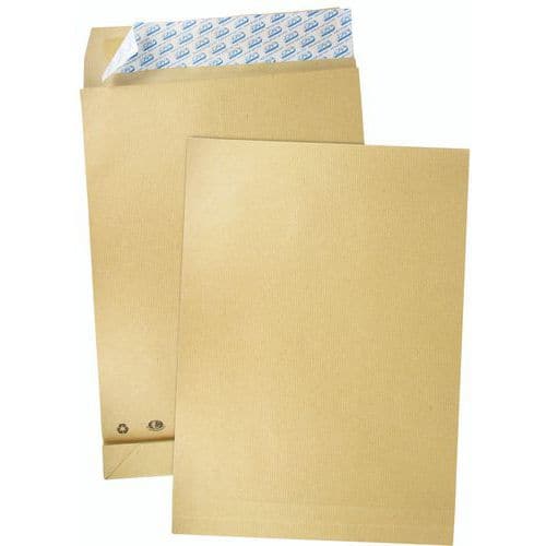 Envelop van kraftpapier bruin 120 g - Met kleppen van 3 cm - Pakket van 50