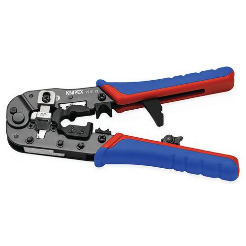 Krimptang voor RJ45-western stekker 190 mm - Knipex