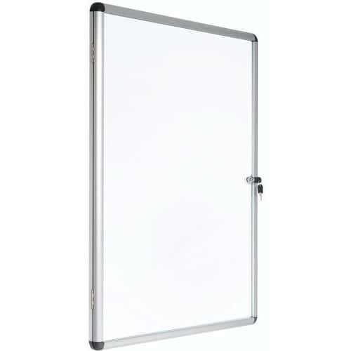 Binnenvitrine Manutan Expert 1 deur - Aluminium achterwand