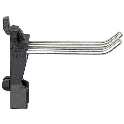 Clip 2 -60 mm dubbele haak