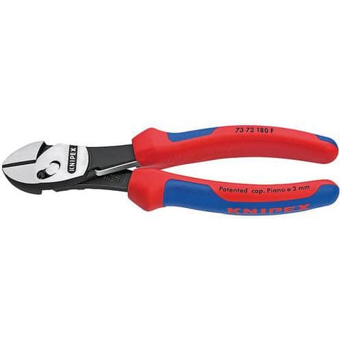 Zijsnijtang TwinForce® zwart geatramenteerd 180 mm_73 72 180 F KNIPEX