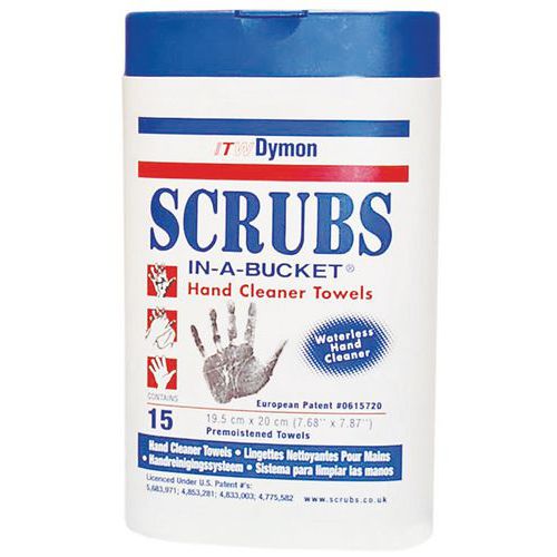 Reinigende doekjes voor handen en gereedschap SCRUBS®