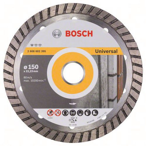 Diamantdoorslijpschijf Universal Turbo - Bosch