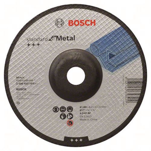 Afbraamschijf gebogen Metal A 24 P, 125 x 22,23 x 6 mm - Bosch