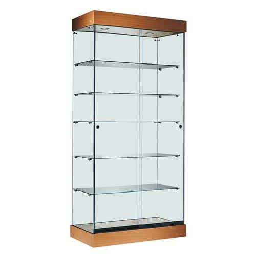 Vitrine ASF met LED-verlichting - Beuken