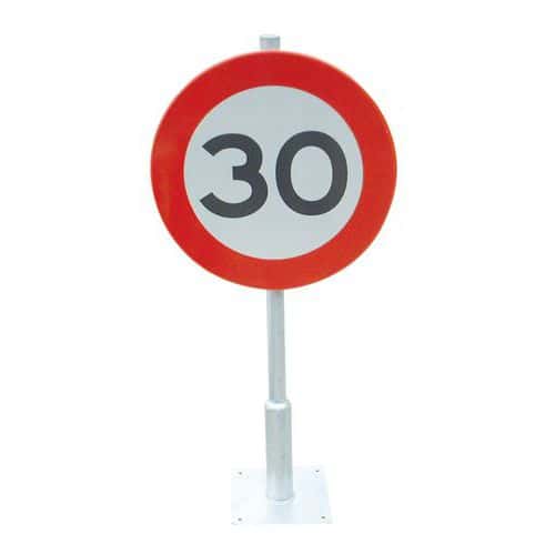 Verbodsbord - A1 - Maximum snelheid 30 km/u