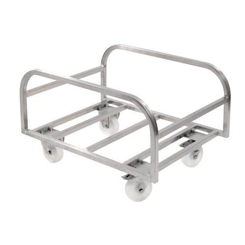 Trolley RVS voor bak groot volume 100 L tot 500 L - GILAC