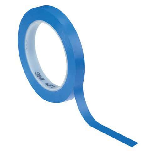 Vinyltape zelfklevend 471 blauw - 33 m - 3M