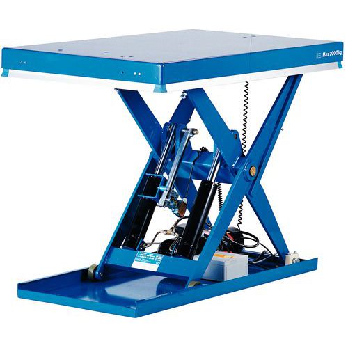 Vaste, ergonomische heftafel AX - Hefvermogen 400 tot 2000 kg