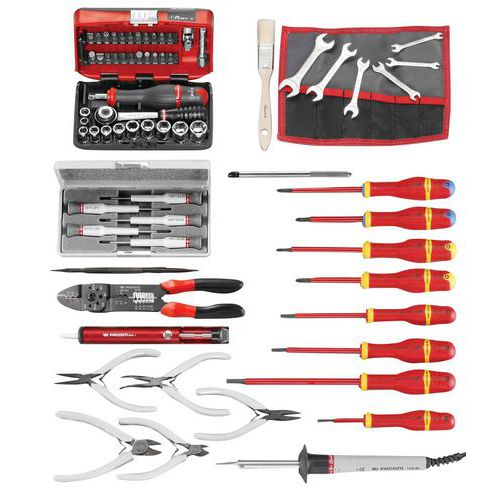 Elektricien set 69-delig metrische gereedschap