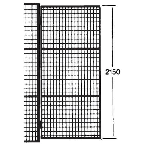 Draaideur voor gaaswand UX 450 - Met plaat voor hangslot