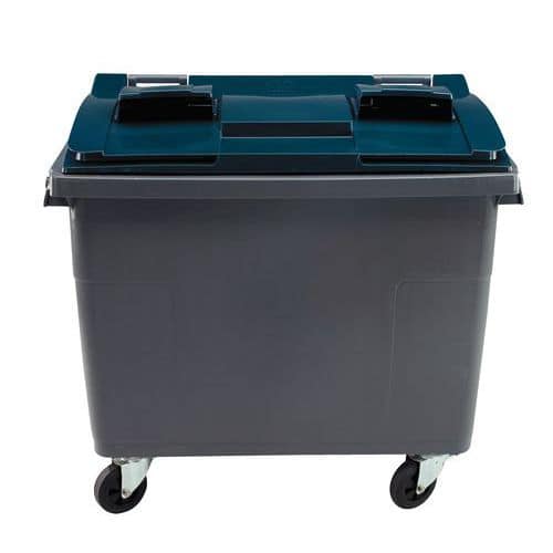 Mobiele container Plastic Omnium - speciaal deksel papier - 660 l