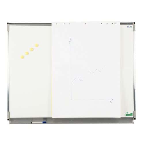 Whiteboard emaille met haken