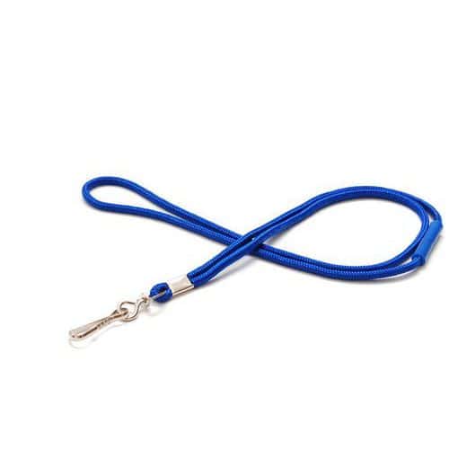 Keycord rond 4 mm met metalen karabijnhaak veilig - set 100 - Sogedex