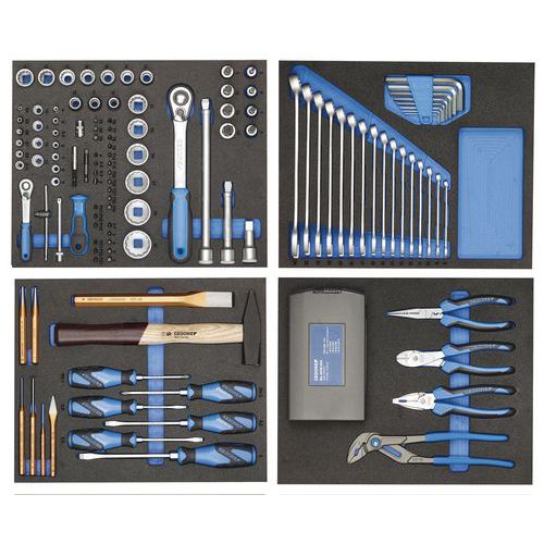Gereedschapset in modules 147 delig TS-147 - Gedore