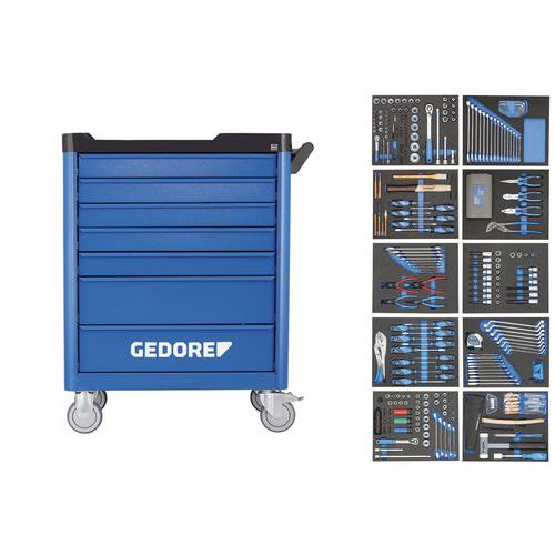 Gereedschapswagen Workster Smartline 308 delig WSL-L-TS-308 - Gedore