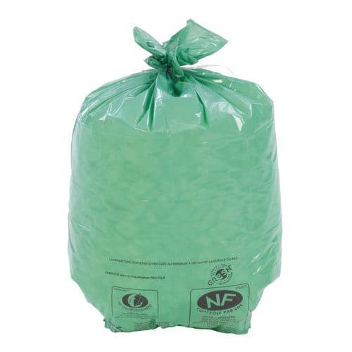 Afvalzak - Gerecycled LDPE met ecolabel - Licht afval - 30 en 50 l