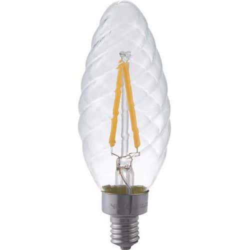 Ledlamp E14 Twisted Candle C35 E14 1.5 tot 4 W dimbaar - SPL