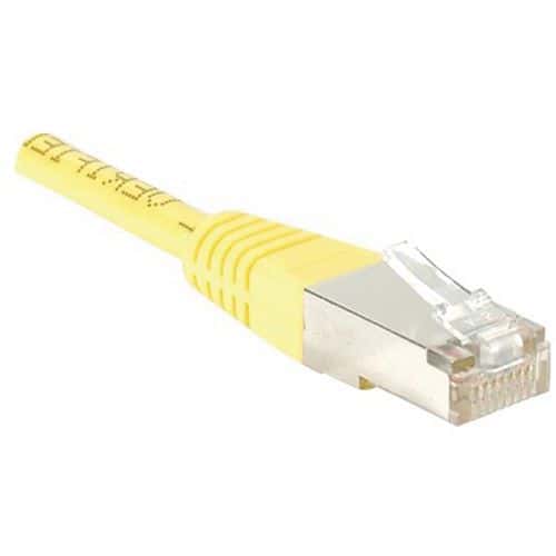 Netwerkkabel RJ45 CAT 5e F/UTP geel 0.5 m