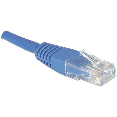 Netwerkkabel RJ45 CAT 6 U/UTP blauw 0.5 m