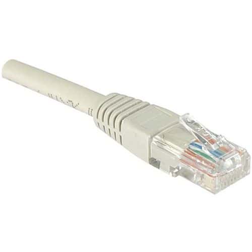 Netwerkkabel RJ45 CAT 6 U/UTP grijs 1 m