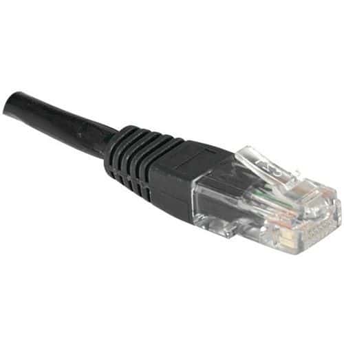 Netwerkkabel RJ45 CAT 6 U/UTP zwart 0.5 m