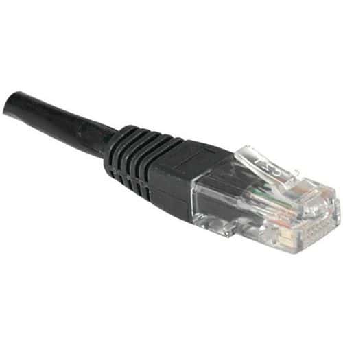 Netwerkkabel RJ45 CAT 6 U/UTP zwart 1 m