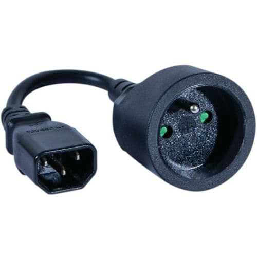 Adapter IEC C14 / CEE7 vrouwelijk