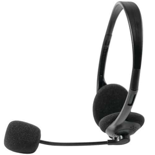 Headset-micro 3,5 mm jack zwart