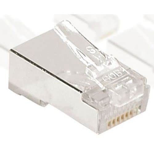 Connector RJ45 8P8C CAT 6 STP MET INSERT SET VAN 10