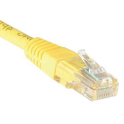 Netwerkkabel RJ45 CAT 5E U/UTP geel 1.5 m