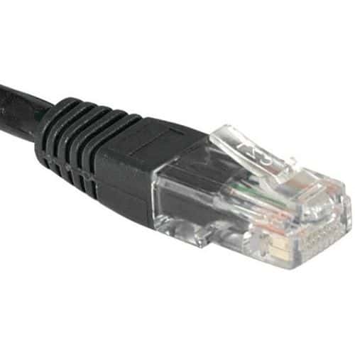 Netwerkkabel RJ45 CAT 5E U/UTP zwart 0.15 m