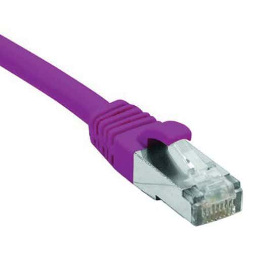 Netwerkkabel RJ45 CAT 6 F/UTP LSOH SNG paars 0.3 m