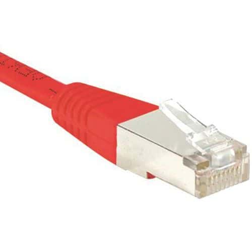 Netwerkkabel RJ45 CAT 6 F/UTP rood 0.15 m