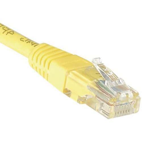 Netwerkkabel RJ45 CAT 6 U/UTP geel 7 M