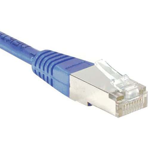 Netwerkkabel budget RJ45 CAT 5e F/UTP blauw 0.5 m