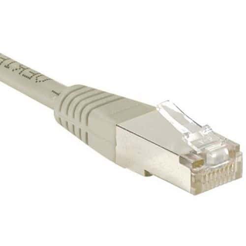 Netwerkkabel budget RJ45 CAT 5e F/UTP grijs 0.15 m