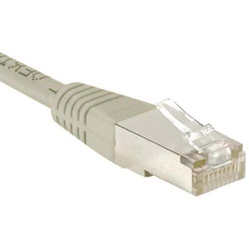 Netwerkkabel budget RJ45 CAT 5e F/UTP grijs 0.5 m