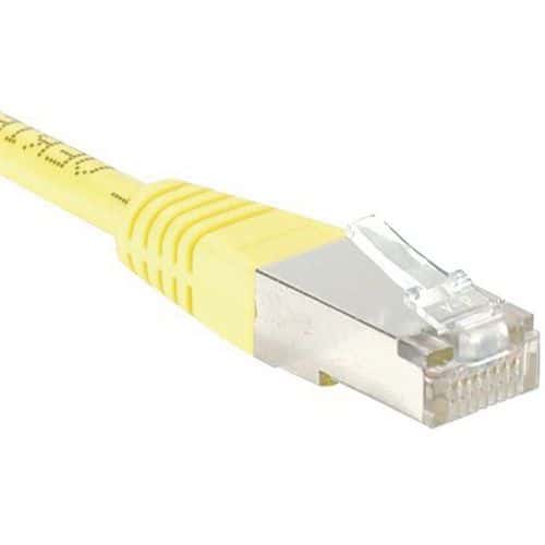 Netwerkkabel budget RJ45 CAT 5e F/UTP geel 0.50 m