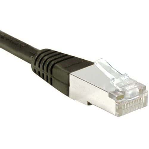 Netwerkkabel budget RJ45 CAT 5e F/UTP zwart 1 m